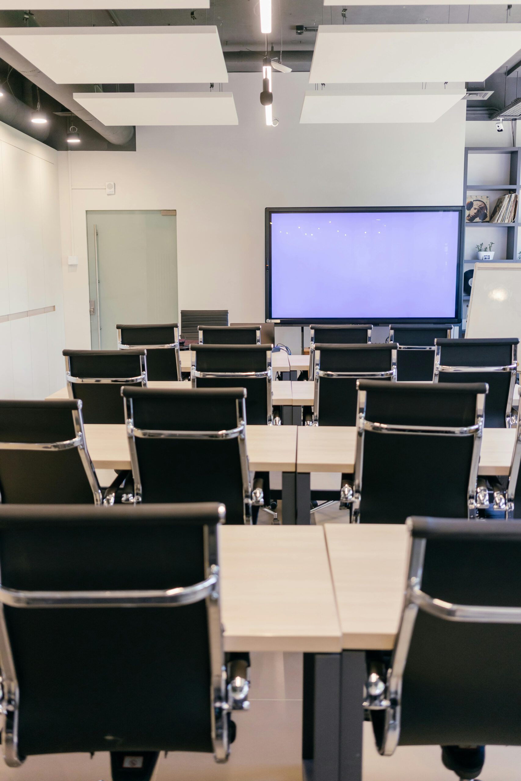 Schulungsraum mit interaktivem Whiteboard